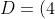 D=(4)^2-4(-1)(5)=36