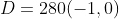 D=280(-1,0)