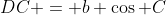 DC = b \cos C