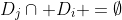 D_j\cap D_i =\emptyset