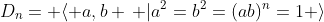 D_n= \langle a,b \, |a^2=b^2=(ab)^n=1 \rangle