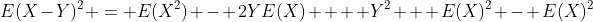 E(X-Y)^2 = E(X^2) - 2YE(X) +  Y^2 + E(X)^2 - E(X)^2