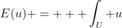 E(u) =  \displaystyle \int_U u\;f(u)\;du