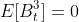 E[B_t^3]=0