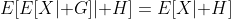 E[E[X|\mathcal G]|\mathcal H]=E[X|\mathcal H]