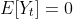 E[Y_t]=0