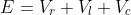 E=V_r+V_l+V_c