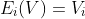 E_i(V)=V_i