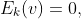 E_k(v)=0,