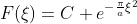 F(\xi)=C e^{-\frac{\pi}{a}\xi^2}