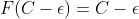 F(C-\epsilon)=C-\epsilon