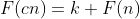F(cn)=k F(n)