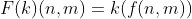 F(k)(n,m)=k(f(n,m))