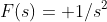 F(s)= 1/s^2
