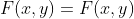 F(x,y)=F(x,y)