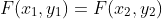 F(x_1,y_1)=F(x_2,y_2)