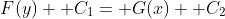 F(y)+ C_1= G(x)+ C_2