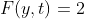 F(y,t)=2