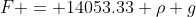 F = 14053.33 \rho g