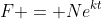 F = Ne^{kt}