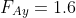 F_{Ay}=1.6