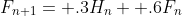 F_{n+1}= .3H_n+ .6F_n