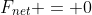 F_{net} = 0