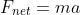 F_{net}=ma
