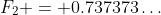 F_2 = 0.737373\hdots
