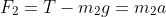 F_2=T-m_2g=m_2a