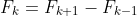 F_k=F_{k+1}-F_{k-1}