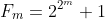 F_m=2^{2^m}+1