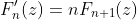 F_n'(z)=nF_{n+1}(z)