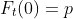 F_t(0)=p