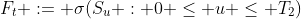F_t := \sigma(S_u : 0 \leq u \leq T_2)