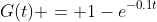 G(t) = 1-e^{-0.1t}