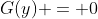 G(y) = 0