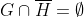 G\cap\overline{H}=\emptyset~\&~H\cap\overline{G}=\  emptyset
