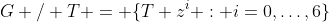 G / T = \{T z^i : i=0,\dots,6\}