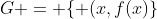 G = \{ (x,f(x)\}
