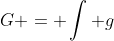 G = \int g