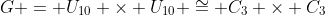 G = U_{10} \times U_{10} \cong C_3 \times C_3