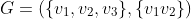 G=(\{v_1,v_2,v_3\},\{v_1v_2\})
