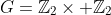 G=\mathbb{Z}_2\times \mathbb{Z}_2