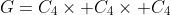 G=C_4\times C_4\times C_4