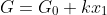 G=G_0+kx_1