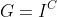 G=I^C