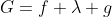G=f+\lambda g