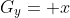 G_{y}= x