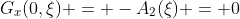 G_x(0,\xi) = -A_2(\xi) = 0
